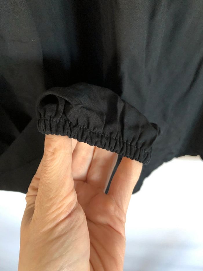 Superbe blouse Promod noire col montant taille 34 36 neuve - photo numéro 14