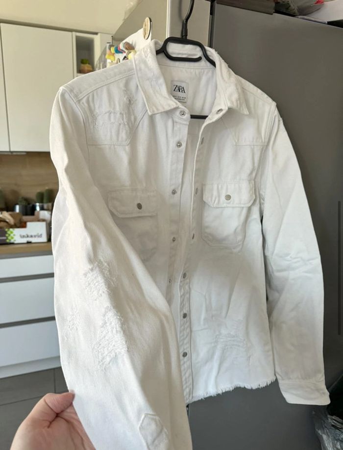 Veste chemise jean Zara - photo numéro 2