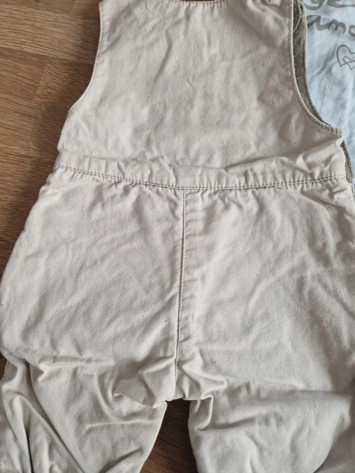 Ensemble Salopette et tee-shirt 1 mois - photo numéro 6