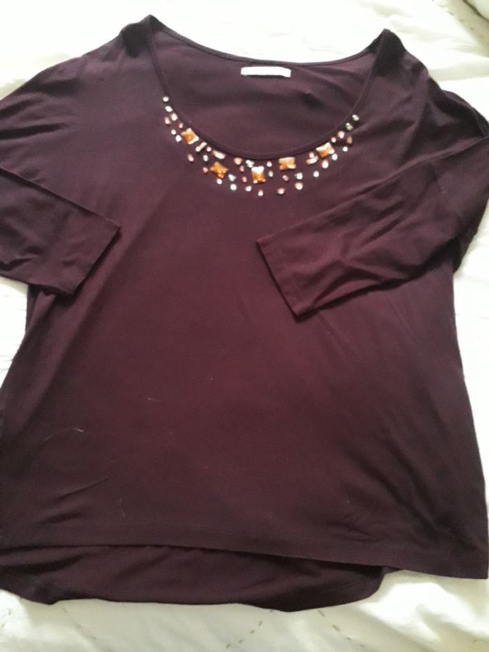 Tunique bordeaux taille S - photo numéro 2