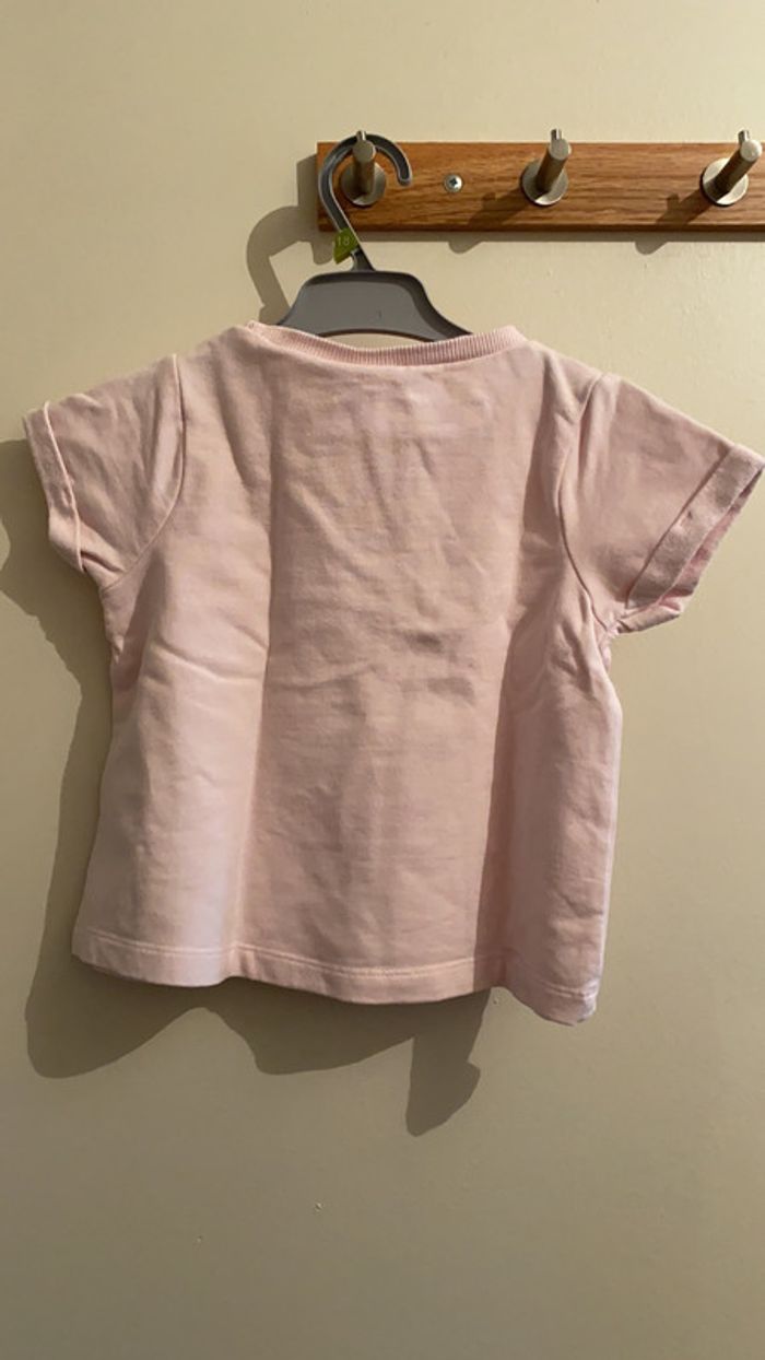 2 ans - tee shirt épais de marque Z. Rose pale - photo numéro 4