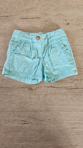 Short fille turquoise, élastique, ajustable à la taille, Orchestra, 2 ans