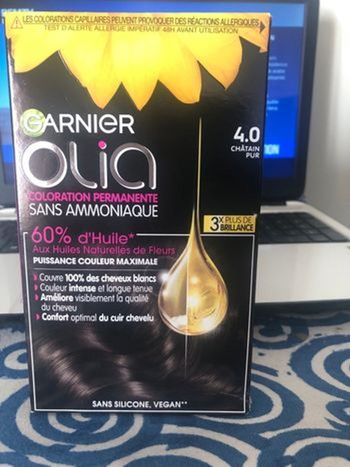 Coloration olia 4 châtain 