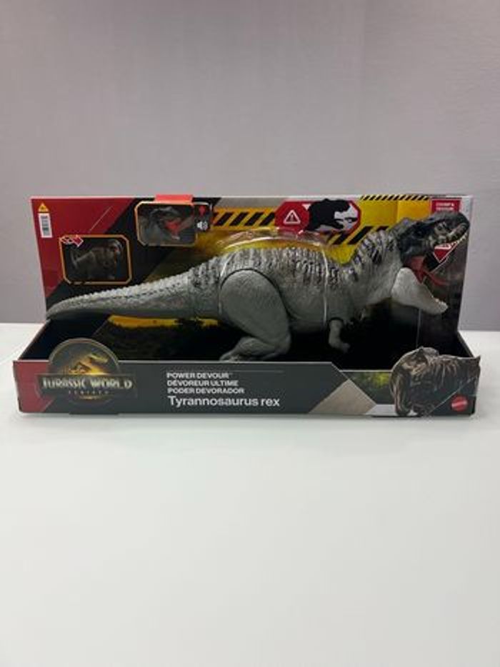 Jurassic World Rebirth Tyrannosaurus rex power devour dévoreur ultime Mattel