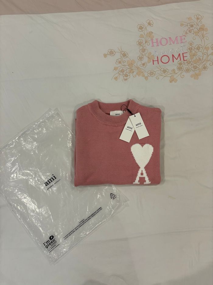 Pull AMI Paris Rose Taille S