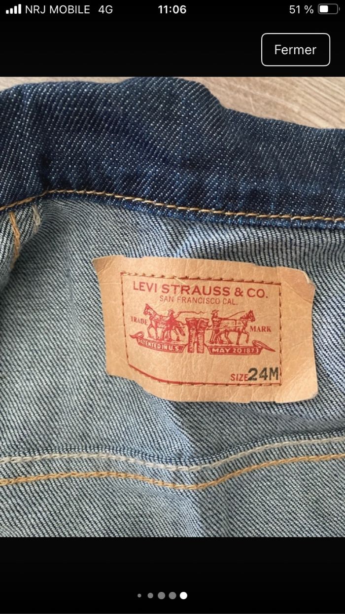 Veste en jean Levi Strauss - photo numéro 7
