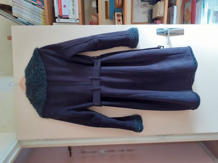 Etam - Manteau Long Hiver Col fourré - Noir - T36 - photo numéro 3