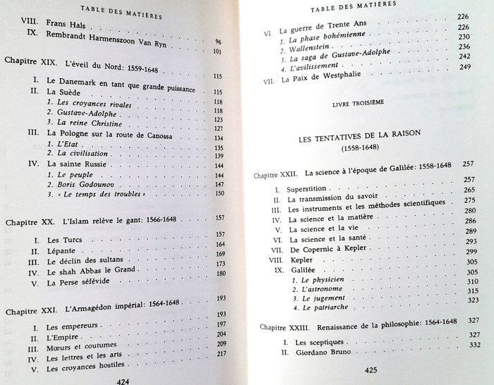 histoire de la civilisation Will et Ariel Durant - prélude à l'ère des Lumières - photo numéro 9