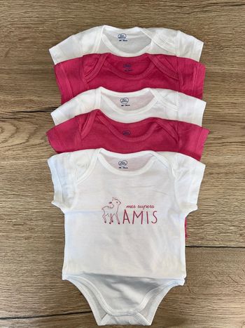 Bodies manches courtes 3mois