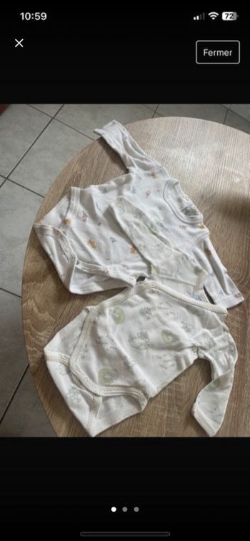 Lots vêtements  bébé 1 mois