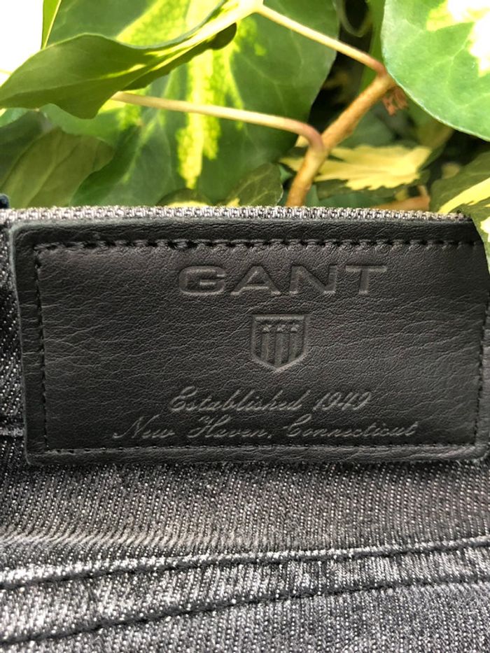 Jean gant neuf noir délavé en stretch taille 34/36 - photo numéro 7