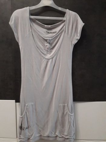 Robe/tunique grise doublée