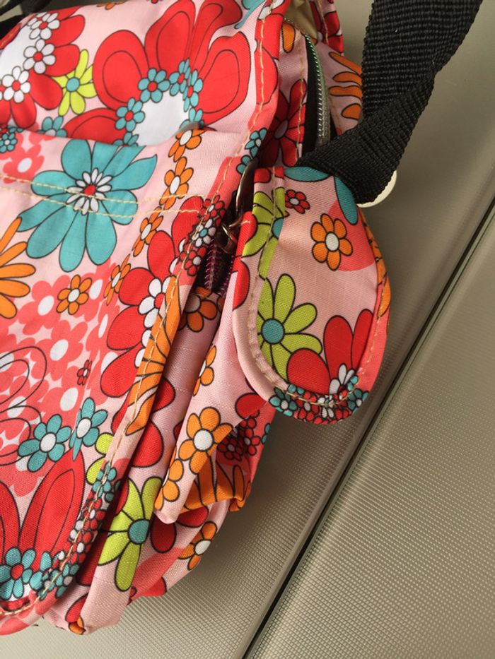 sac en bandoulière à fleurs - photo numéro 3