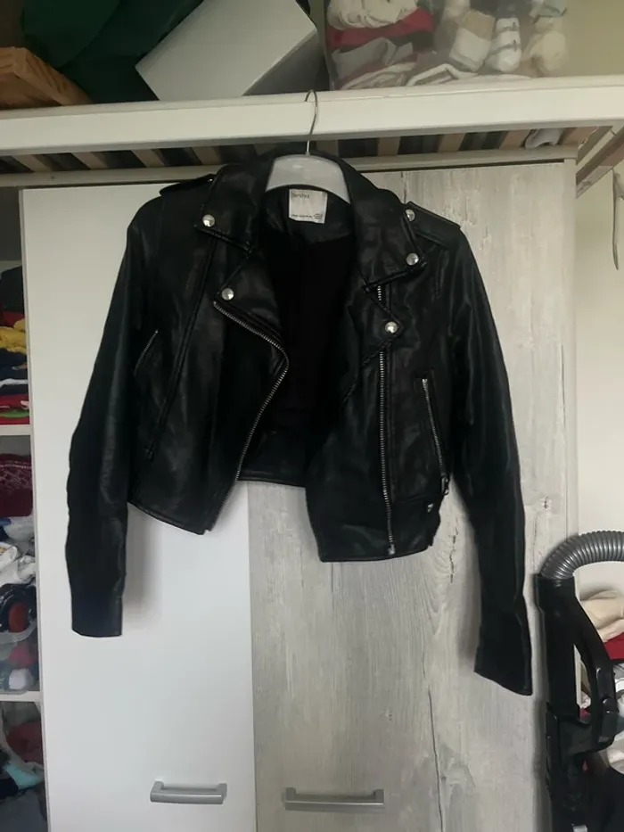 Veste cuir bershka