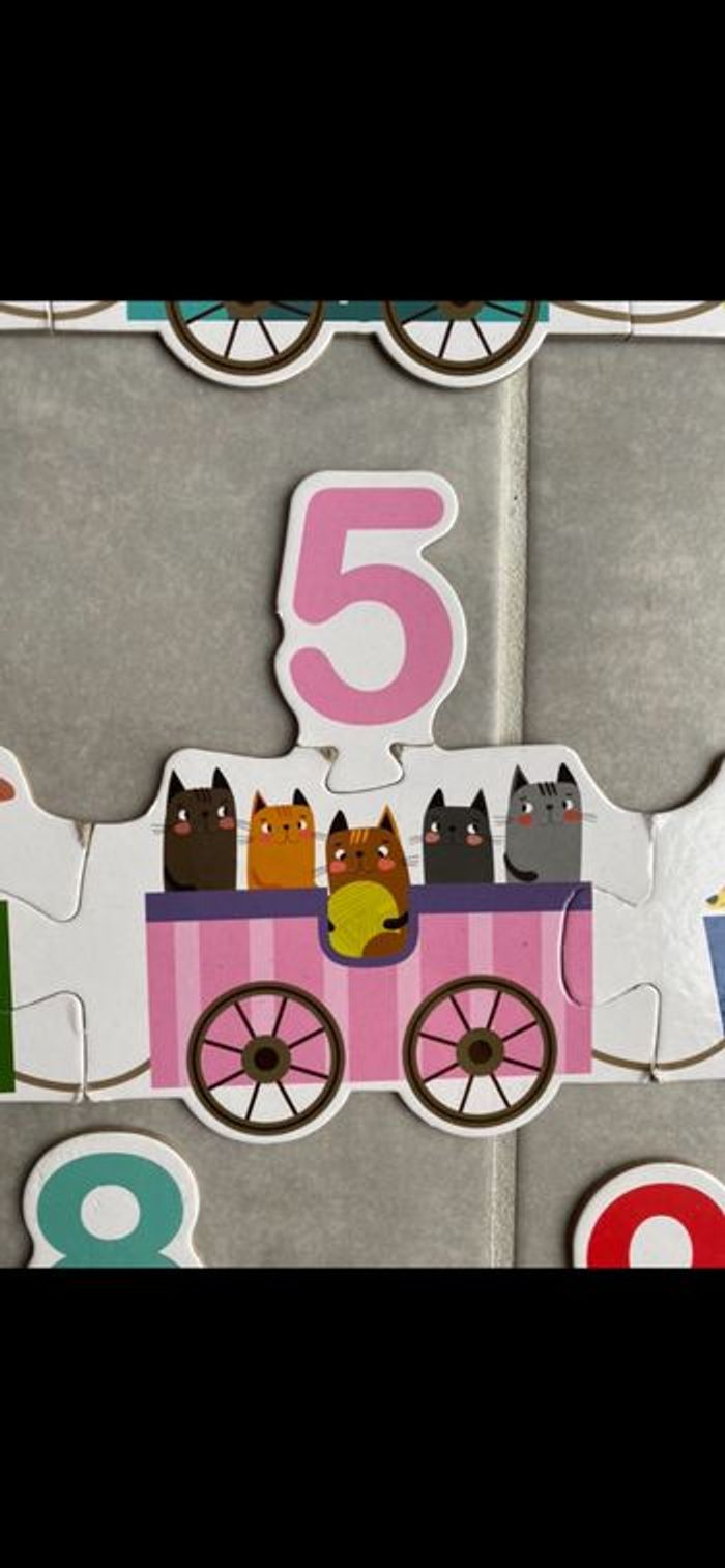 Puzzle Petit train avec chiffres et animaux - photo numéro 6