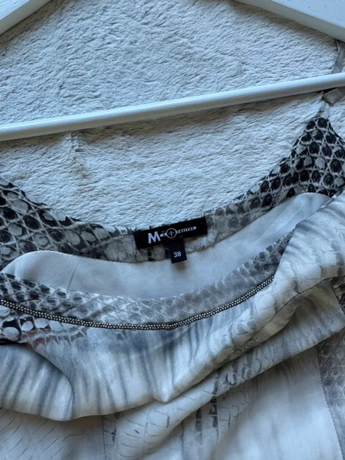 Robe longue occasion cocktail effet crocodile - photo numéro 4