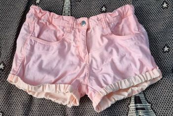 Mini-short rose clair 10ans