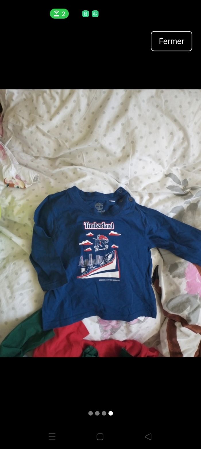 Lot tee shirt Timberland 18 mois - photo numéro 4