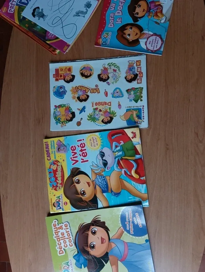 Lot magazines et livre Dora