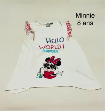 T-shirt Minnie Disney 8 ans
