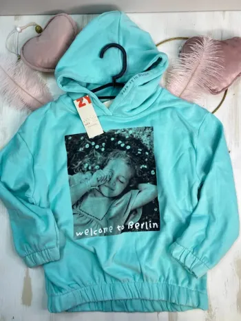 Sweat fille - capuche neuf - Zippy - Taille 7 ans