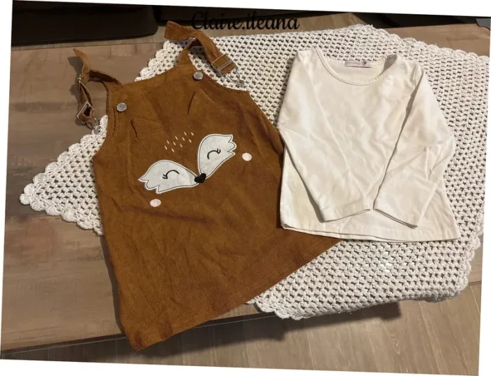 🛑 ensemble robe / t-shirt manche longue 🛑18 mois