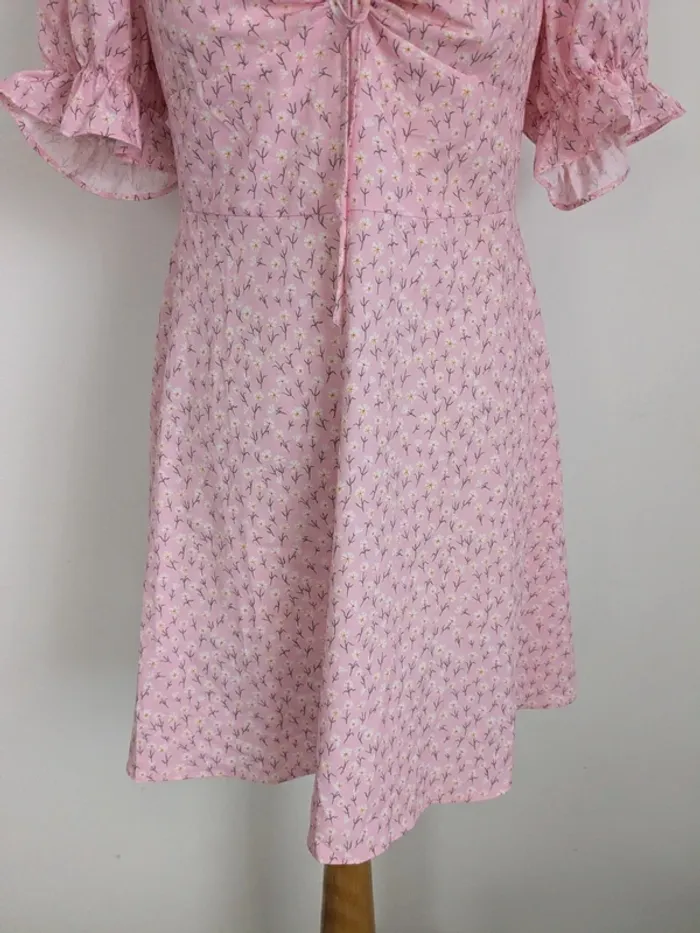 Robe fleurie rose T40 : shein - photo numéro 3