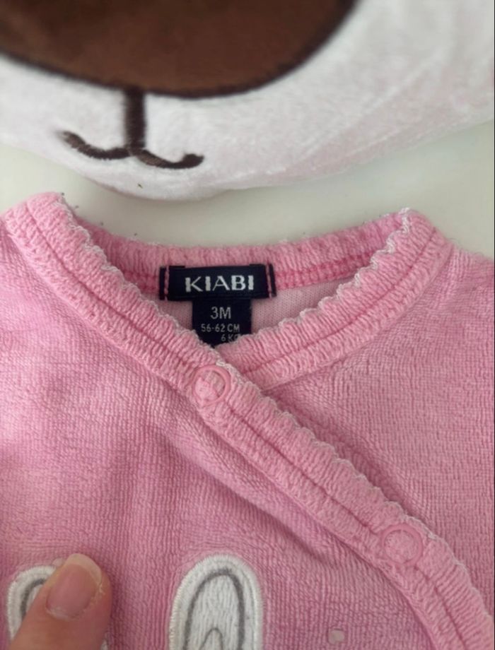 Lot pyjama velour taille 3 mois - photo numéro 4