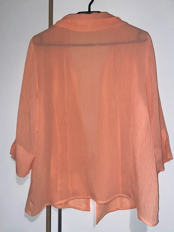 Chemise cintrée corail - photo numéro 3