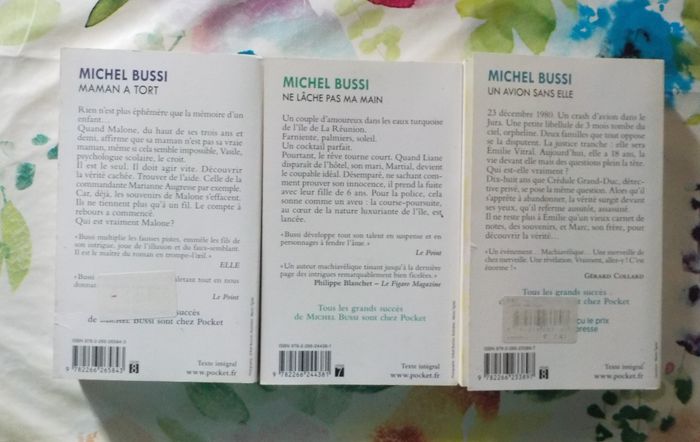 3 Michel BUSSI Maman a tort Ne lâche pas ma main Un avion sans elle - photo numéro 5