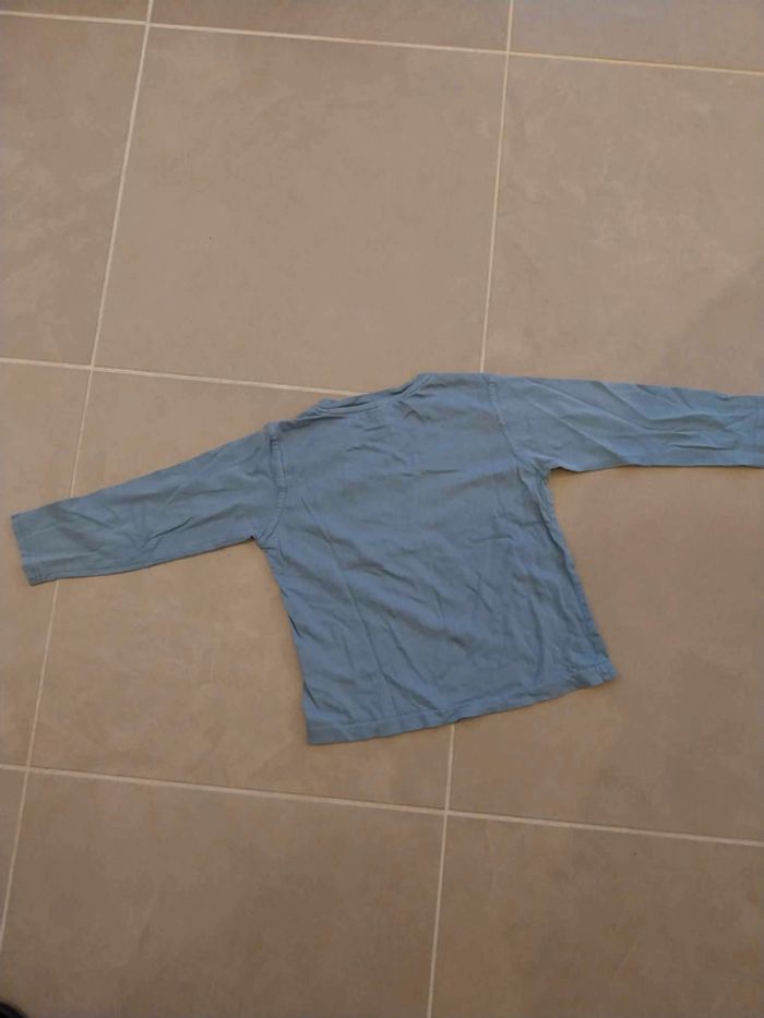 Tee shirt bleu avec dessin T4A - photo numéro 4