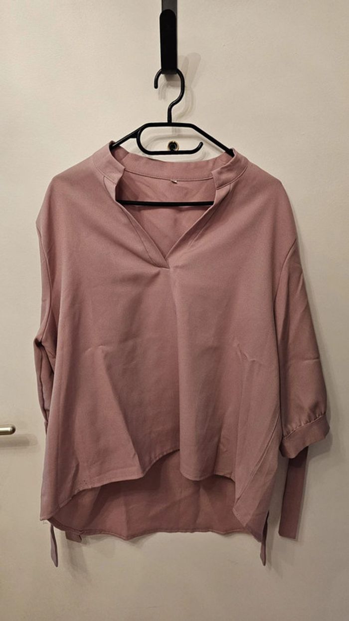 Chemisier femme à perles rose shein 2XL