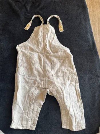Salopette beige H&M 9-12 mois