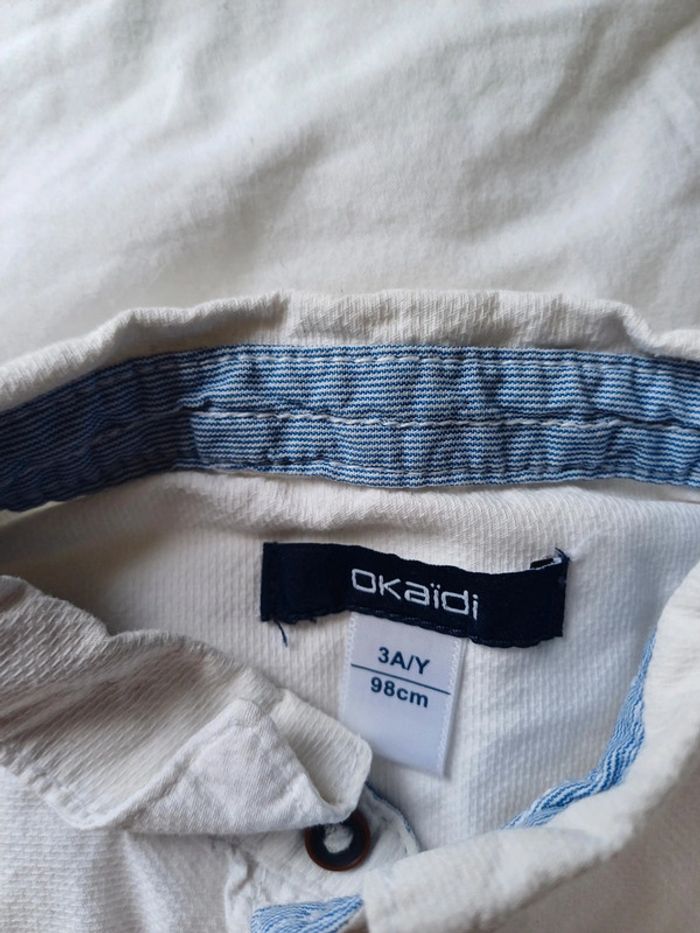 Chemise blanche 3 ans Okaidi - photo numéro 2