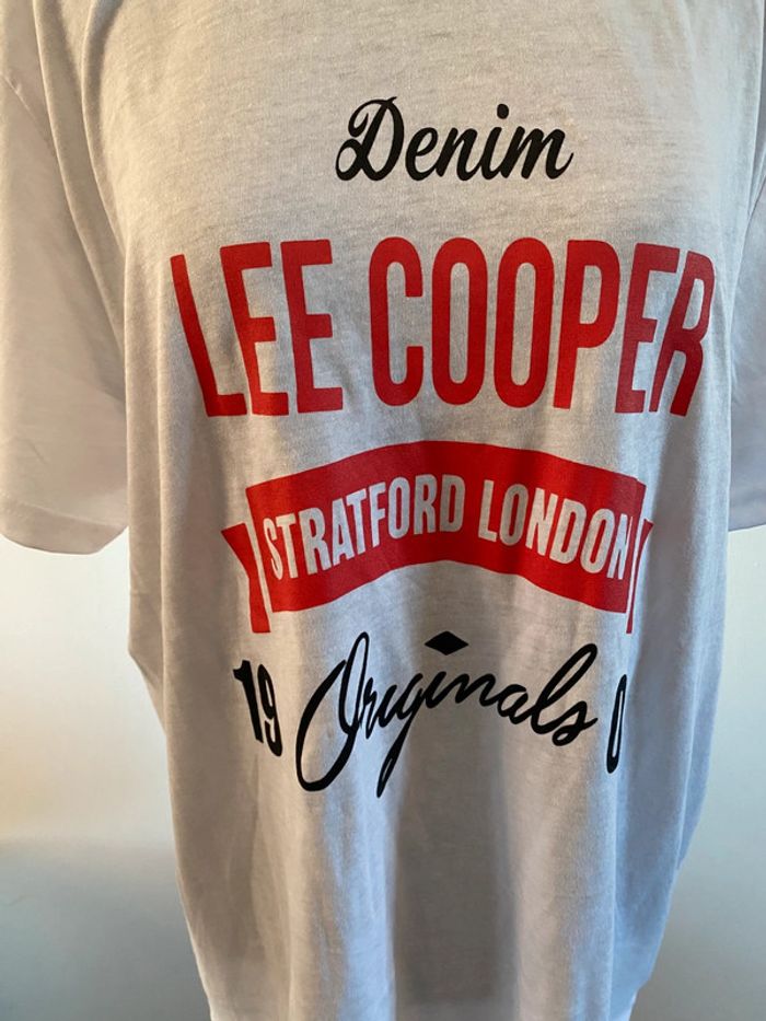 Tee shirt Lee Cooper blanc neuf avec étiquette taille M / L - photo numéro 4