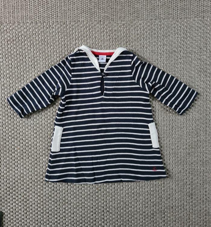 Robe courte marinière avec col - 18 mois - photo numéro 2