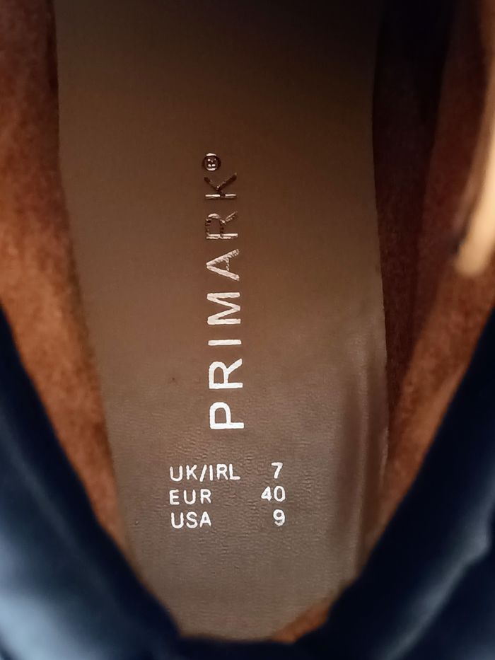 Bottines Marron à lacets de marque Primark Taille 40 EU/9 USA/ UK-IRL 7 - photo numéro 6