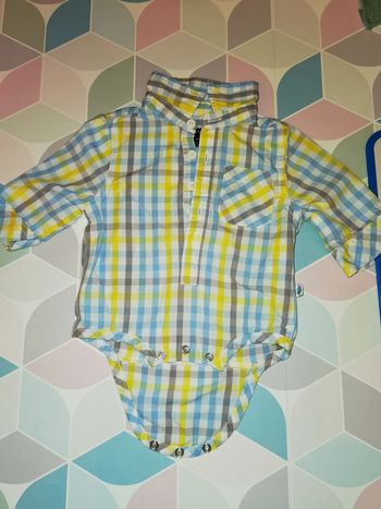 D2319 - body-chemise garçon 1 mois