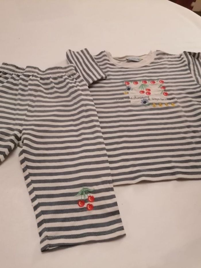 Pyjama 2 pièce juste délavé du au lavage prix bas du à ce défaut