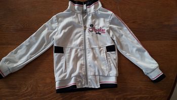 Veste , gilet Shialy blanche  6 ans