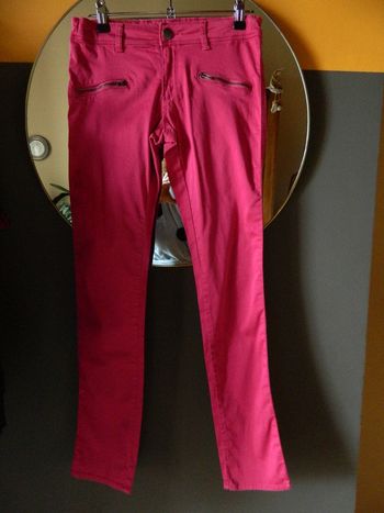 Pantalon fille T 12 ans coupe slim "IKKS"