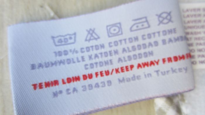 Grand bavoir neuf Carré blanc - photo numéro 5