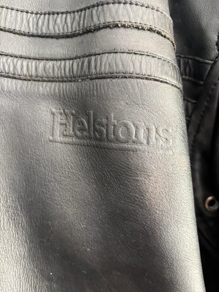 Veste en cuir de moto taille L Helstons - photo numéro 5