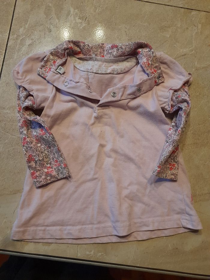 Tee-shirt colle roulé 12 mois - photo numéro 2