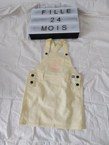 Salopette jupe fille 24 mois Sucre d’orge