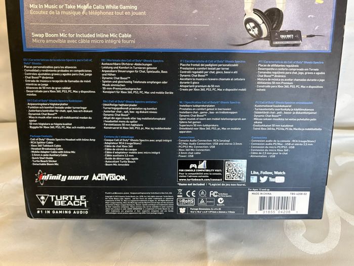 Casque gaming turtle beach Neuf en boîte édition Call of duty ghost - photo numéro 5