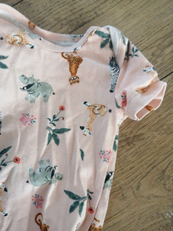 Bodie à enfiler rose motif animaux - photo numéro 2
