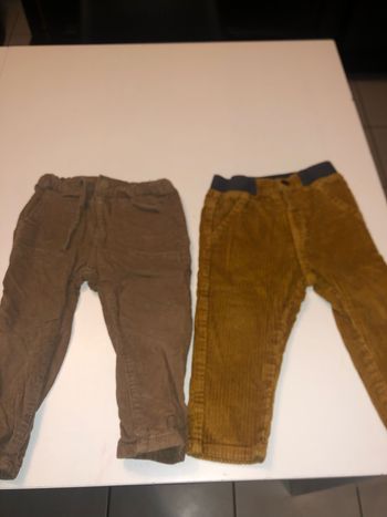 Pantalons velours côtelé