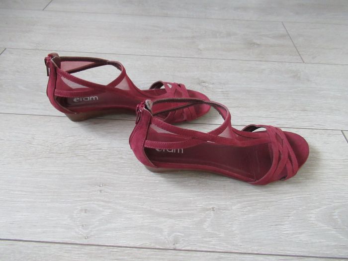 Chaussures sandales été bordeaux Taille 37 Eram - photo numéro 4