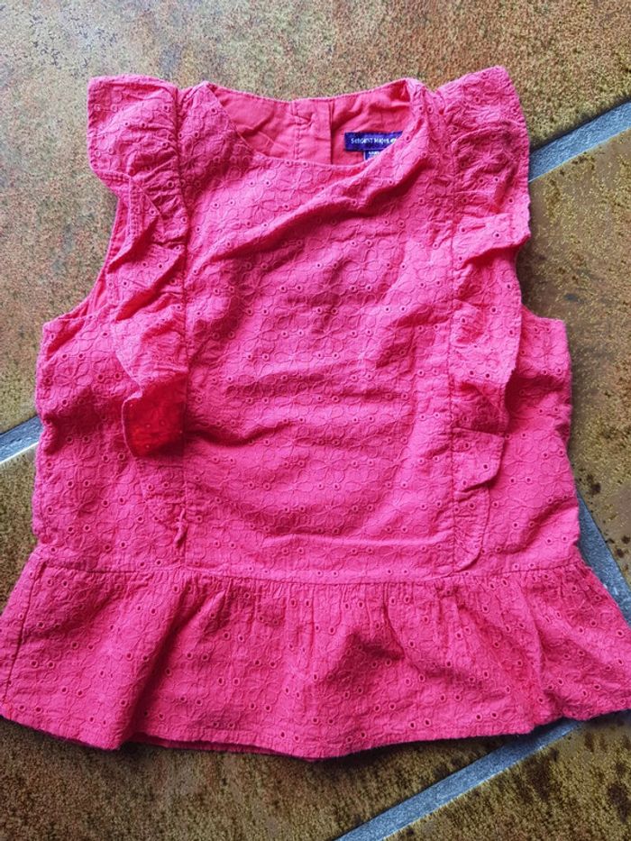 Blouse à fleurs sergent major fille 4ans